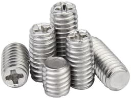 Madenschroeven M3x4mm - 100 Stuks - Roestvrij Staal - Pinschroeven - Schroefdraadpennen - Schroefdraadgat — thumbnail 2