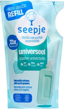 Seepje Wasmiddel Navulling - Universeel - Sprankelende Jasmijn - 1L - 23 Wasbeurten — thumbnail 1