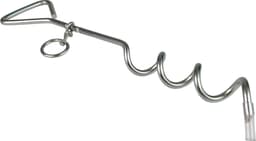 Spiraalharing-grondankers, grondankers, haring voor hondenriem, honden aanlegplok, aanlegspiraal voor tuin, 41 cm x 8 mm — thumbnail 1
