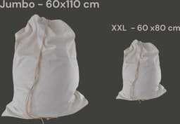 Bluvardi katoenen waszakken set van 2 stuks - heavy duty - Natural cotton - Natuurlijke katoenen zonder chemische behandeling — thumbnail 2
