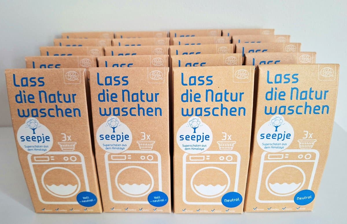 Seepje 20 doosjes, Volledig Neutraal, zeepnoten, Vegan, Natuurlijk wasmiddel, milieuvriendelijk, 3 wasbeurten per doosje. 60 Wasbeurten — afbeelding 1