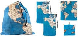 Kikkerland Travel Waszak - Set van 4 - Maps - Backpacken - Reizen Kikkerland Waszak - Ideaal voor onderweg - Travel accessoire — thumbnail 1