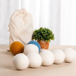Allecto Plus - Herbruikbare Natuurlijke Woldrogerballen voor Wasdroger - Set van 6 Donsjack Drogerballen - Vilten Ballen - Donkergrijs - 6 cm - Duurzame Droogballen — thumbnail 5