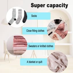 Waszakken - Waszakken van mesh - Verstelbare banden - Duurzame nylon voering - Sluiting met trekkoord - Ideaal voor studenten, studentenhuizen en appartementen - 4 stuks - 4 maten — thumbnail 3
