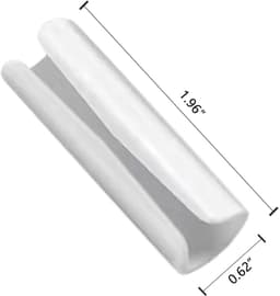 Daity 10-pack - Lakenklemmen - Antislip-lakenklemmen - Houder voor anti-slip-lakenklemmen - Om lakens comfortabel te houden op matrassen met opstaande randen (wit) — thumbnail 4