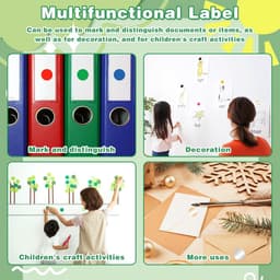 Allecto Plus - Gekleurde Stipstickers 1120 Stuks - Codeerlabels in 16 Kleuren - Zelfklevende Stippen voor Kantoor en Klaslokaal - Ø 75 cm - Voor Kinderen aangepast. — thumbnail 5
