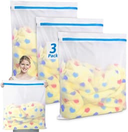 Unyqoos® Extra Grote Waszakken voor Machinewas - Set van 3 met Ritssluiting voor Gevoelige Kleding en Huishoudtextiel — thumbnail 1