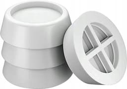 Trillingsdempers Wasmachine - Anti-vibratie pads - Apparaten Stabiliseren - Rubber Materiaal - 4 stuks - Wit — thumbnail 1