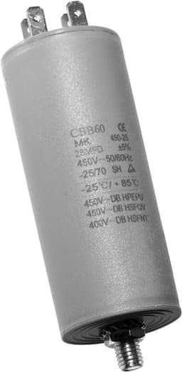 Dparts condensator 25 µF - universeel - 450V - universele aanloopcondensator - 25uf startcondensator — thumbnail 1