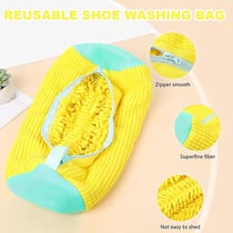 Allecto Plus - 2 herbruikbare waszakken voor schoenen met 360 graden pluisreiniging, wasmachine-bestendig, waszakken set voor wasdroger. — thumbnail 2