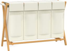 Equivera Wasmand 4 Vakken - Wasmand - Wassorteerder - Wasbox — thumbnail 1