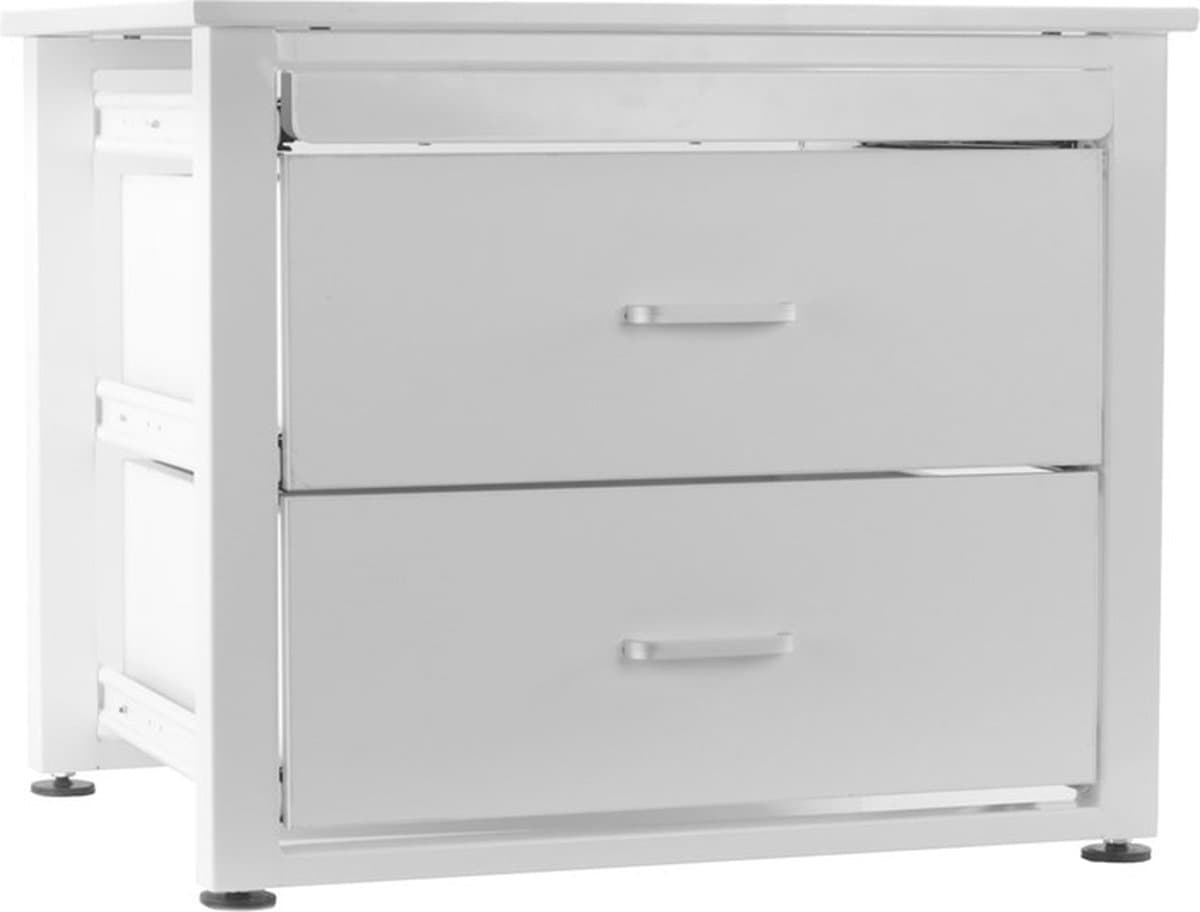 Wasmachine Verhoger extra hoog 615x550x520 met Lade's en Werkblad 60602200 — afbeelding 1