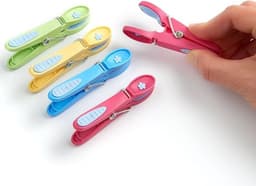 wasknijpers plastic-Knijper bloem-48 stuks blauw-geel-groen-roze-van wasknijpers — thumbnail 5