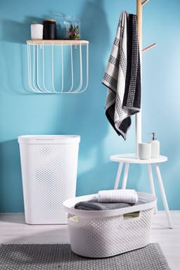 Curver - Infinity Recycled Dots - Wasmand - 40L - Wit — thumbnail 4