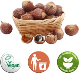 Elicious® - Wasnoten - Startset met waszakje - 150 gram - Zeepnoten - Natuurlijk Wassen - Natuurlijk Kledingwasmiddel - Natuurlijk Vaatwasmiddel - Plasticvrij — thumbnail 4