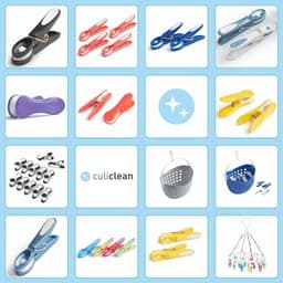 Premium wasknijpers soft clips - 40 stuks in groen-wit voor een duurzaam huishouden — thumbnail 3