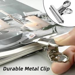 22 mm Bulldog Clips - Sterke Metalen Klemmen voor Documenten, Foto's en Labels - 20 Stuks — thumbnail 5