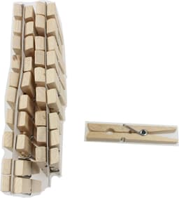 Set van 20 Stevige Houten Knijpers voor Waslijn en Knutselprojecten — thumbnail 3