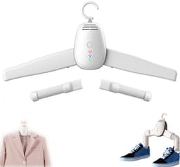 Draagbare Wasdroger – Elektrische Wasdroger 130W - Met afneembare hanger en schoenendroger – Compacte reisdroogmachine - Kleine droger - Draagbaar - voor appartement, vakantie en dagelijks gebruik — thumbnail 1