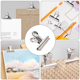 22 mm Bulldog Clips - Sterke Metalen Klemmen voor Documenten, Foto's en Labels - 20 Stuks — thumbnail 2
