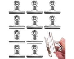 10 stuks metalen letterclips 90 mm - brede beugelclips roestvrij staal — afbeelding 1