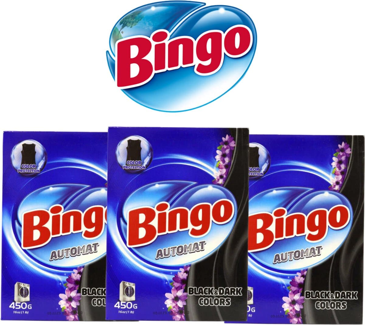 Bingo Automat Black & Dark Colors 2,7KG - (6 x 450G) - Waspoeder - Voordeelverpakking - Color Protection - Wasmiddel — afbeelding 1