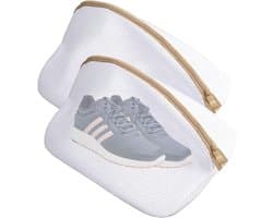 Allecta - Waszakken voor schoenen (2 stuks) - Herbruikbaar wasnet voor schoenen wassen - Ritssluiting, wasmachine bestendig.