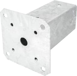 Vierkante Ankerbeugel voor Palen - 80 x 80mm, Gegalvaniseerd Staal, Roestvrij - Ideaal voor Concreet, Hekken, Overkappingen en Schuren - 1 Stuk — thumbnail 5