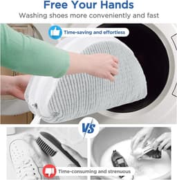 Set van 2 Wasmachine Schoenenzakken met Chenille Reiniging voor Sneakers en Gympen — thumbnail 4