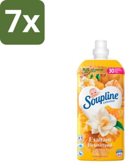 7 x Soupline – Wasverzachter – Betoverend Mandarijn & Vanille – 1,28 L - Wasverzachter - Wasverzachter Mandarijn En Vanille - Wasverzachter Betoverend - Wasverzachter Voor Kleding - Wasverzachter Voor Was — thumbnail 1