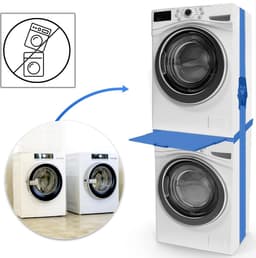 Opbouwmeubel voor wasmachines met plank - Verhoger en aansluitframe — thumbnail 2