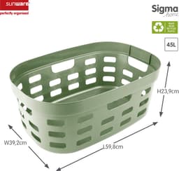 Sunware Sigma Home wasmand 45L - 59.8x39.2x23.9 cm - Groen — thumbnail 2