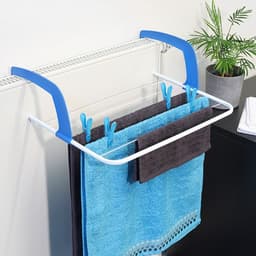 Wasrek - voor aan verwarming - bad of deur ophangen - droogrek - 51 x 35,5 cm — thumbnail 4