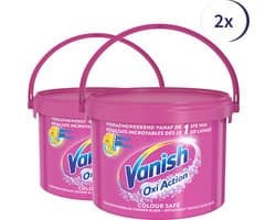 Vanish Oxi Action Colour Safe Base Poeder - Voor Witte & Gekleurde Was - 2.7 kg x2