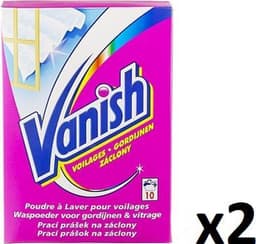 VANISH Waspoeder Voor Witte Gordijnen & Vitrage - Behandelt Vanaf 30°C - 10 Wasbeurten x 2 stuks — thumbnail 2