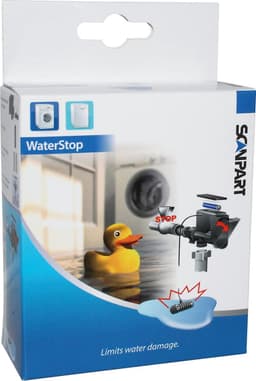 Scanpart elektronisch waterslot met sensor - Voor wasmachine en vaatwasser - Onderbreekt water bij slangbreuk en lekkage - Elektronische waterstop - Aquastop kraan - Waterblok voor aanvoerslang - Universeel — thumbnail 2