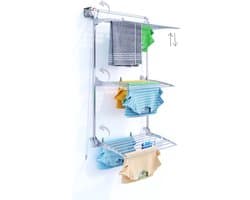 Foxydry Tower 88 cm - 3 droogrekken boven elkaar, inklapbaar en hoogte verstelbaar -bediening links- 88 x 52 x 137 cm — afbeelding 1