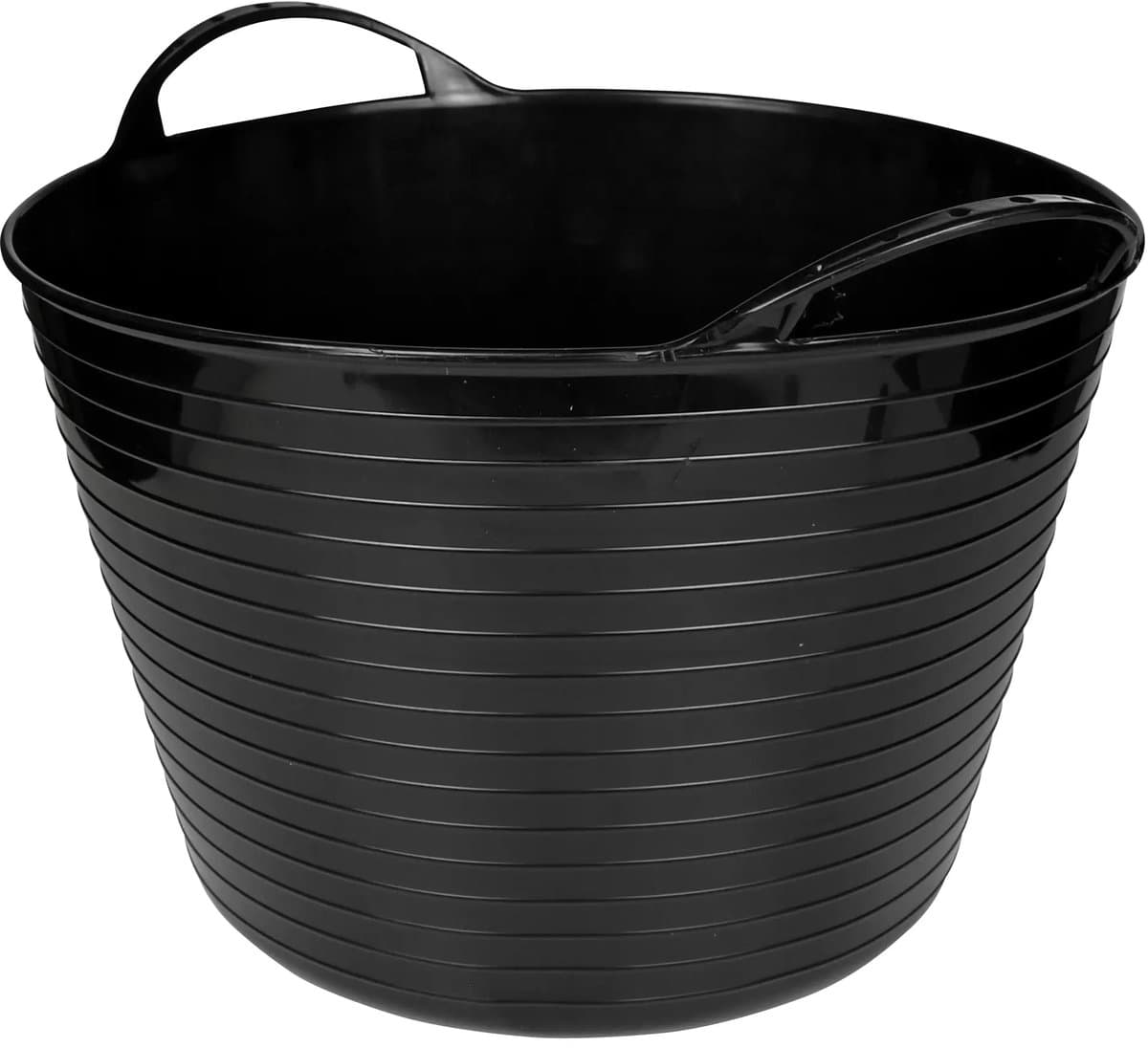 Benson Flexibele opbergmand - 12 liter - zwart - multifunctioneel - met hengsels — afbeelding 1