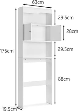 MKSS® Wasmachine Kast - Meubel Verhoger - Wasdroger Ombouw — thumbnail 4