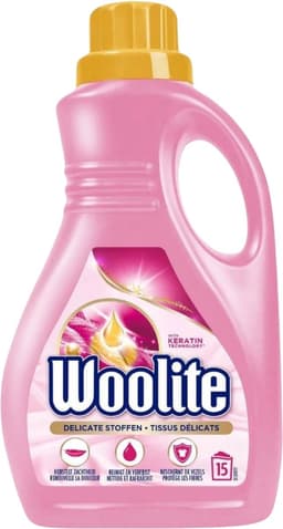 Woolite Delicate - Vloeibaar Wasmiddel - Met Keratine - Wol, Zijde & Fijne Was - 15 Wasbeurten - 0,9L — thumbnail 3