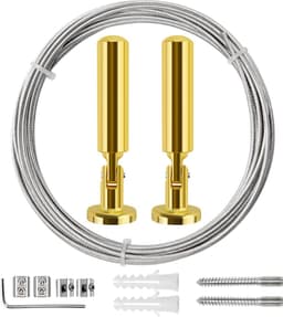 Goodivery ® Veelzijdig Gordijn- en Fotodraad Montageset met Metalen Koord voor Meerdere Toepassingen — thumbnail 1