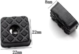 Actie4you® - Rubberen Voetjes - Vierkant - Rubber Dopje - Meubelonderzetter - Onderzetters -Trillingsdemper - Anti Slip - 22x22mm – 4 Stuks - Zwart — thumbnail 2