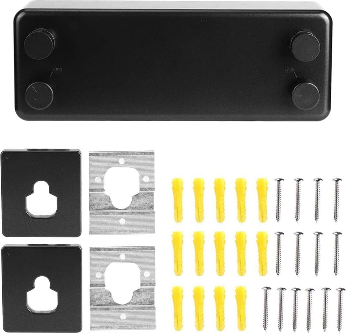 Goodivery ® Uitschuifbare waslijn voor binnengebruik met 2 stuks 4 meter touw, 15 kg hoog draagvermogen Telescopische wanddroger, uitschuifbare wandgemonteerde waslijn Wanddroger voor binnenbalkon — afbeelding 1