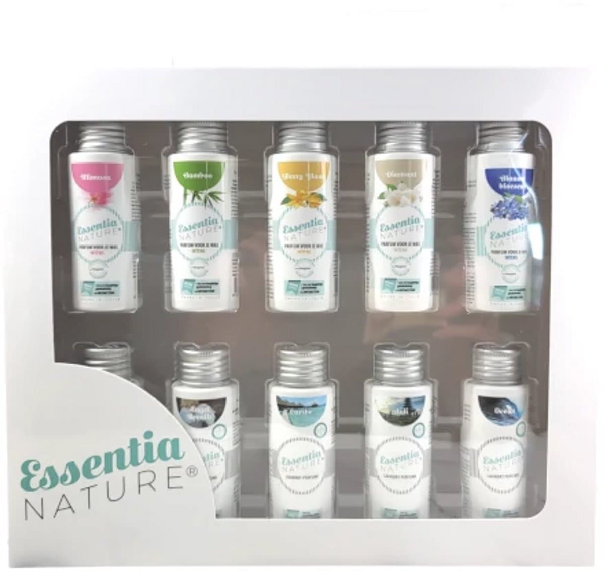 Wasparfum cadeaupakket 10x 50ml speciale geuren – Essentia — afbeelding 1