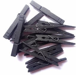 Extra Grote Multifunctionele Houten Knijpers van 8,4 cm in Diverse Kleuren - Set van 30 Stuks — thumbnail 1