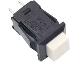 Schakelaar vierkant 10mm Momentary 250V/1A D-429B self-reset
