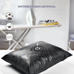 Waterdichte natte droge waszak, vuile waszak, reistas voor natte kleding met ritsen, stoffen luiertassen, multifunctionele waszakken, organizer, opbergtas voor badpakken, sportschool (1 stuk,16 x 20 inch) - zwart - S - 40x50cm — thumbnail 5