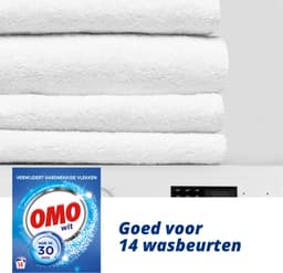 Omo Waspoeder - Wit - 6 x 14 wasbeurten - Voordeelverpakking — thumbnail 3