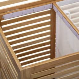 5Five Sicela Dubbele Wasmand 100L - Bamboe - 58 x 40 x 60 CM — thumbnail 4