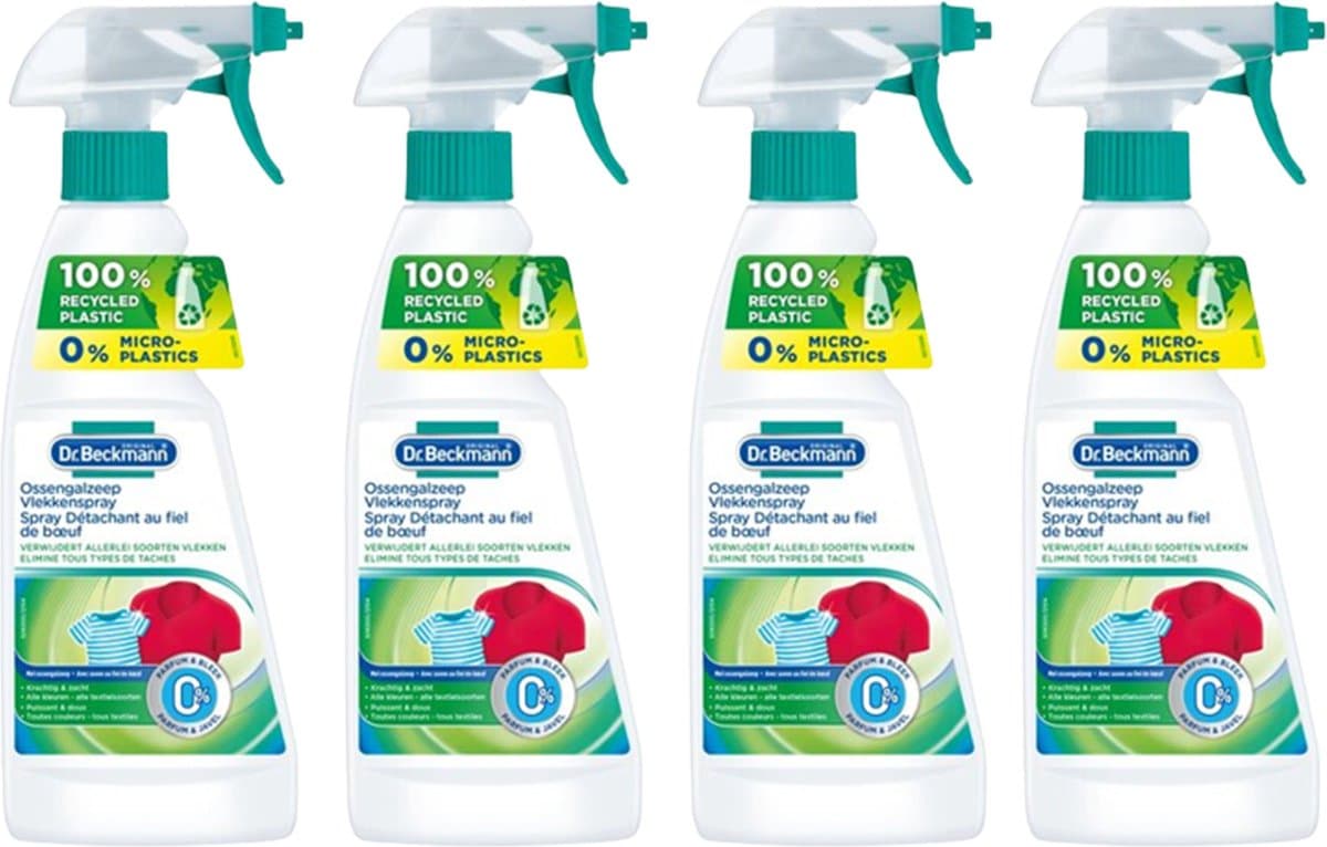 Dr. Beckmann - Ossengalzeep Pre Wash Vlekkenspray - 4x500ML - Vlekken - Spray - Vlekken Verwijderaar - Combi-Pack — afbeelding 1
